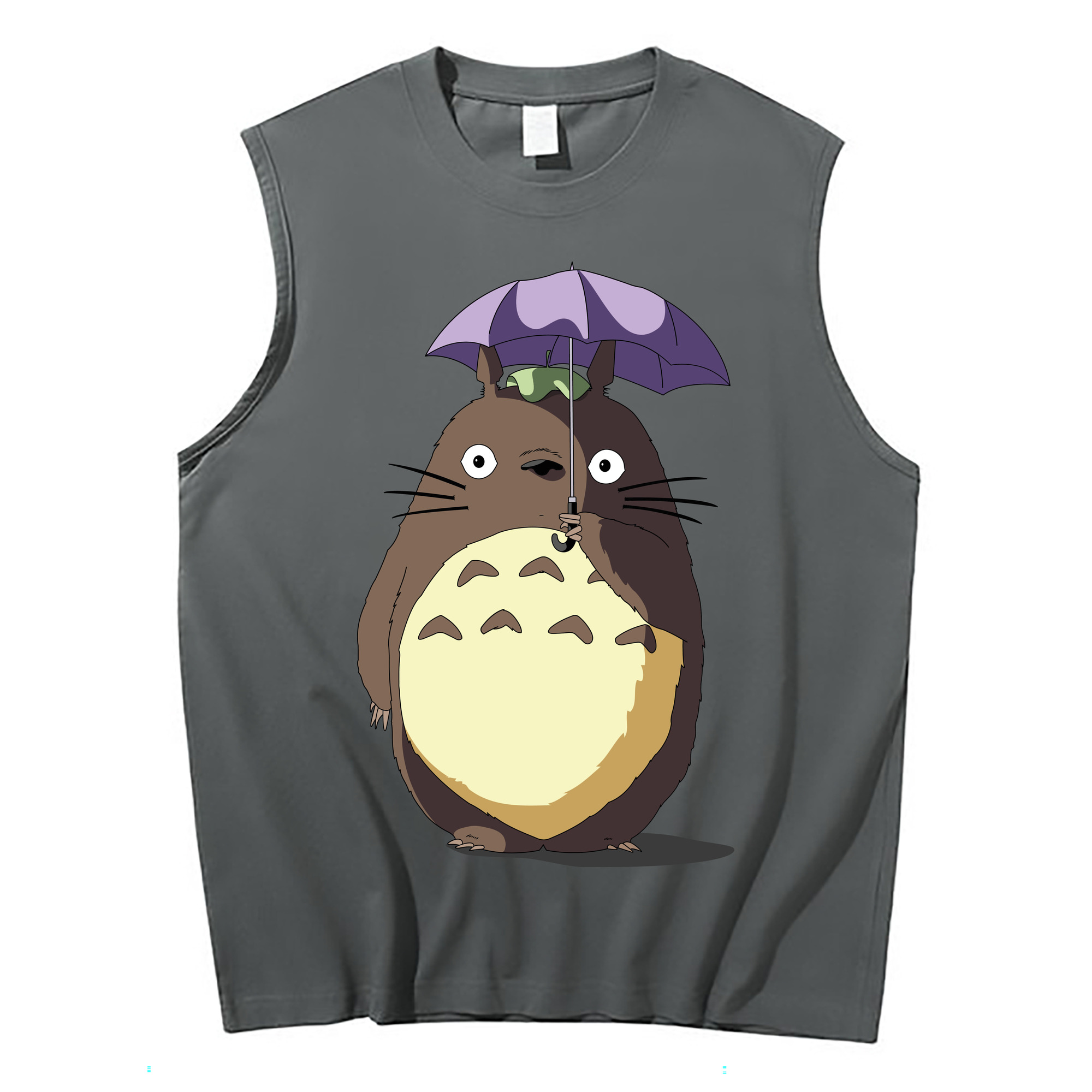 （画像用） となりのトトロ 草壁メイ 草壁サツキ My Neighbor Totoro Satsuki Kusakabe Mei Kusakabe コットン100％タンクトップ（フロントプリント）